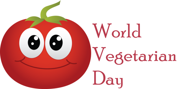 Transparent World Vegetarian Day Tomato Natural foods Smiley for Vegetarian Day for World Vegetarian Day