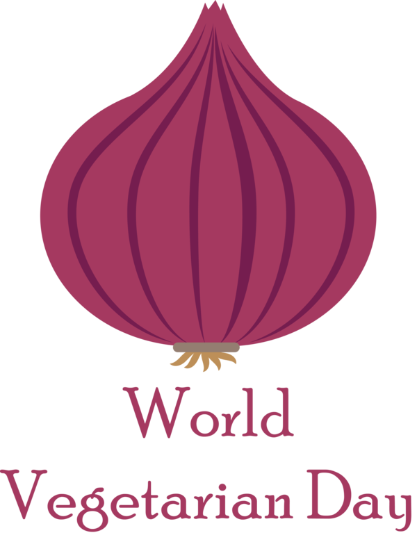 Transparent World Vegetarian Day Logo Font Petal for Vegetarian Day for World Vegetarian Day