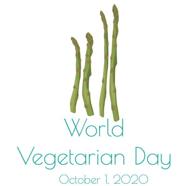 Transparent World Vegetarian Day Plant stem Logo Font for Vegetarian Day for World Vegetarian Day