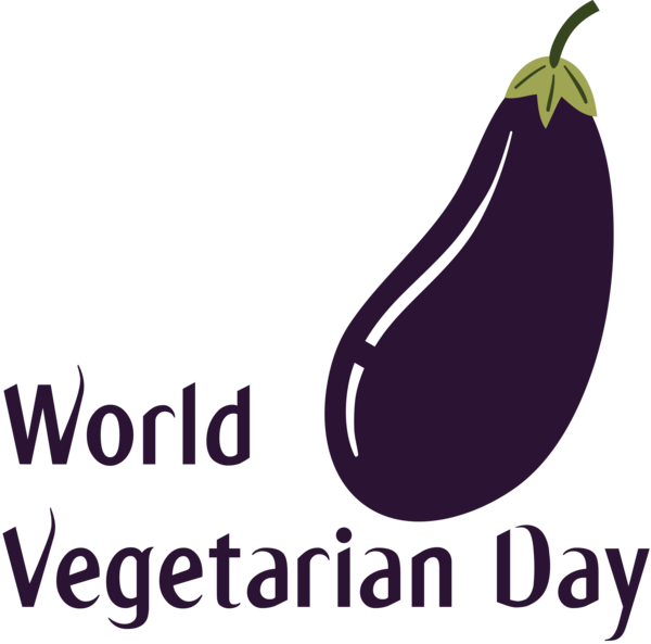 Transparent World Vegetarian Day Logo Font Purple for Vegetarian Day for World Vegetarian Day