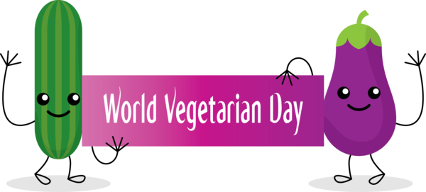 Transparent World Vegetarian Day Design Logo Green for Vegetarian Day for World Vegetarian Day