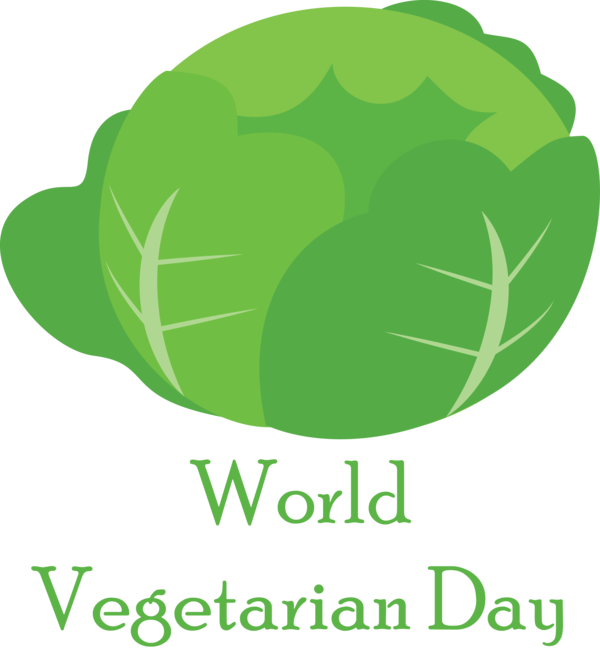 Transparent World Vegetarian Day Leaf vegetable Plant stem Leaf for Vegetarian Day for World Vegetarian Day