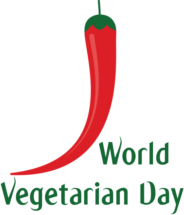 Transparent World Vegetarian Day Tabasco pepper Logo Peppers for Vegetarian Day for World Vegetarian Day