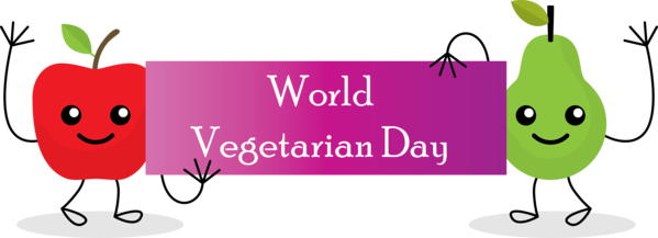 Transparent World Vegetarian Day Meter Design Logo for Vegetarian Day for World Vegetarian Day