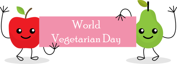 Transparent World Vegetarian Day Design Logo Flower for Vegetarian Day for World Vegetarian Day