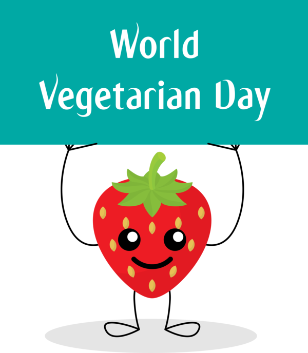 Transparent World Vegetarian Day Line Point Meter for Vegetarian Day for World Vegetarian Day