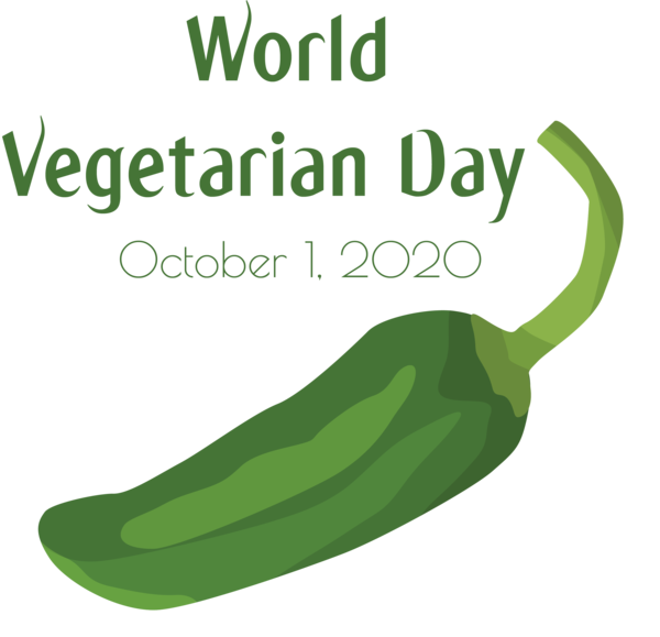 Transparent World Vegetarian Day Pasilla Bell pepper Peppers for Vegetarian Day for World Vegetarian Day