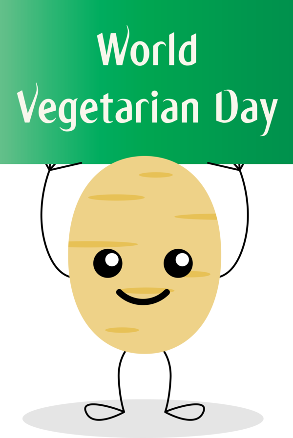 Transparent World Vegetarian Day Smiley Yellow Plants for Vegetarian Day for World Vegetarian Day