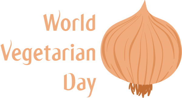 Transparent World Vegetarian Day Logo Font Produce for Vegetarian Day for World Vegetarian Day