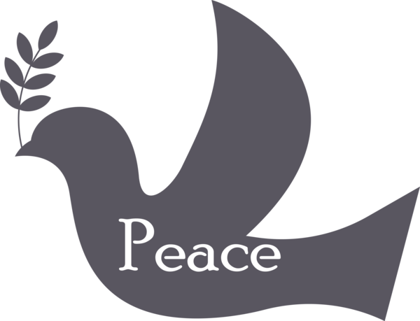 Transparent International Day of Peace Logo Font Beak for World Peace Day for International Day Of Peace