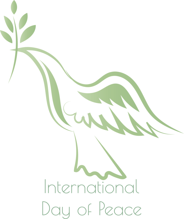 Transparent International Day of Peace Logo Leaf Meter for World Peace Day for International Day Of Peace