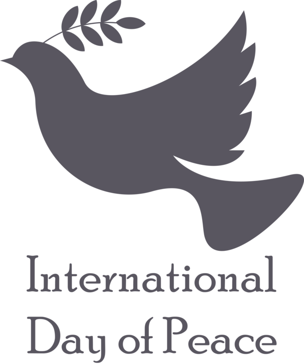 Transparent International Day of Peace Logo Beak Birds for World Peace Day for International Day Of Peace