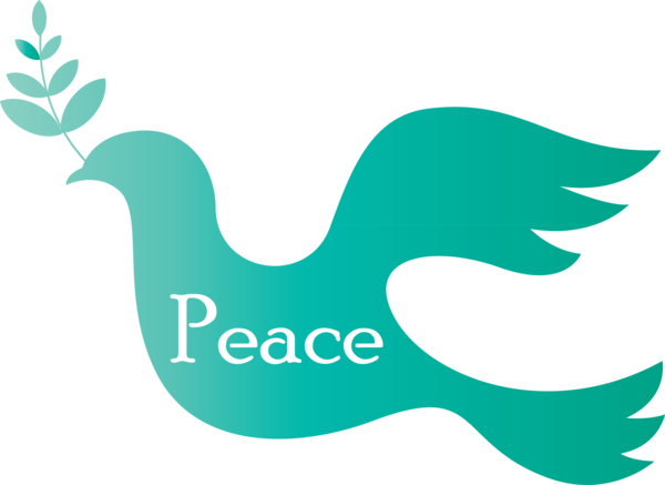 Transparent International Day of Peace Logo Beak Public security for World Peace Day for International Day Of Peace
