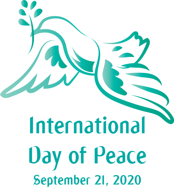 Transparent International Day of Peace Line art Logo Meter for World Peace Day for International Day Of Peace