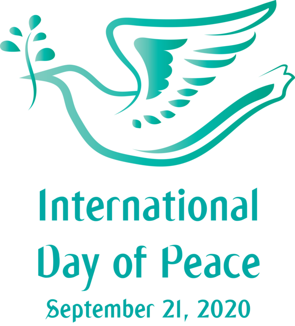 Transparent International Day of Peace Leaf Logo Meter for World Peace Day for International Day Of Peace