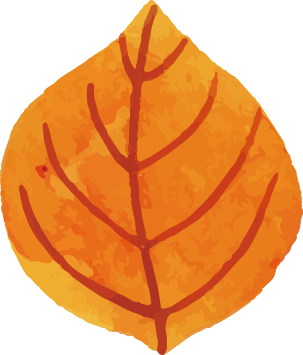 Transparent Thanksgiving Cherry Orange Leaf for Fall Leaves for Thanksgiving