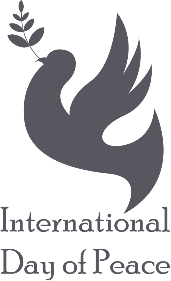 Transparent International Day of Peace Logo Coffee Font for World Peace Day for International Day Of Peace