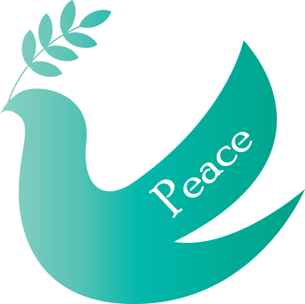 Transparent International Day of Peace Logo Public security Font for World Peace Day for International Day Of Peace