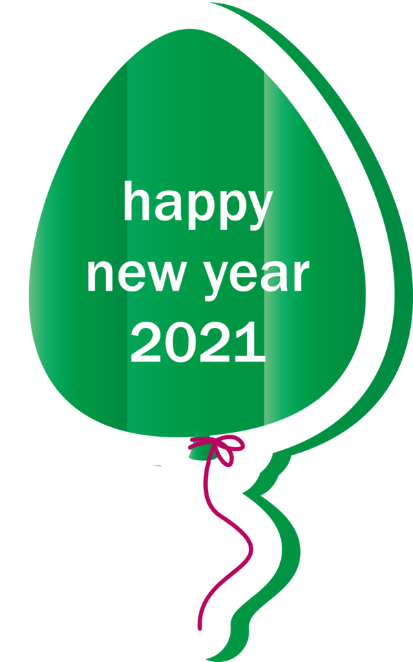 Transparent New Year Logo Font Green for Happy New Year for New Year
