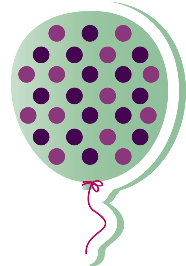 Transparent New Year Polka dot Circle Point for New Year Party for New Year