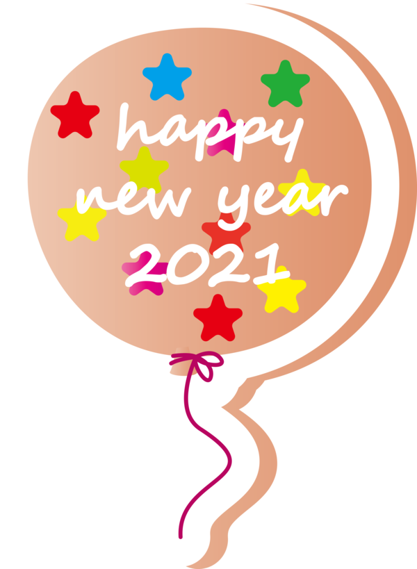 Transparent New Year Petal Line Area for Happy New Year for New Year