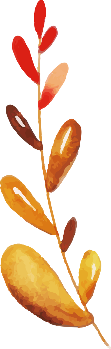 Transparent Thanksgiving Plant stem Commodity Petal for Fall Leaves for Thanksgiving
