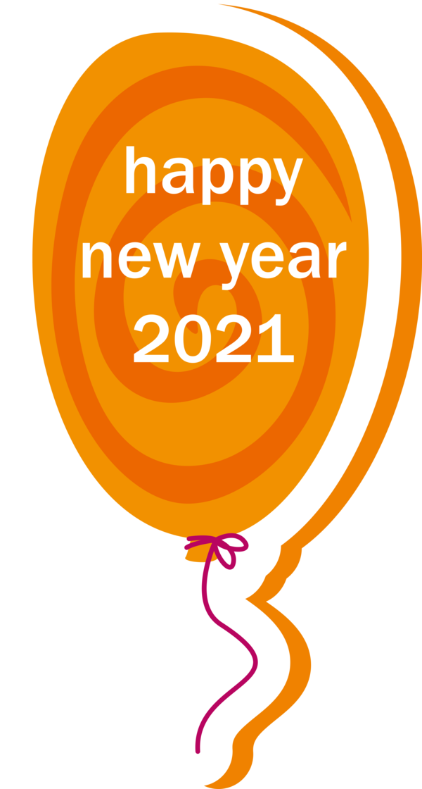 Transparent New Year Logo Yellow Line for Happy New Year for New Year