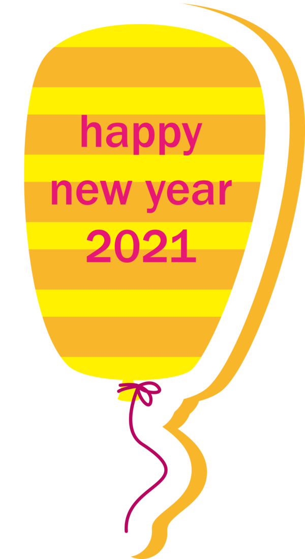 Transparent New Year Yellow Line Area for Happy New Year for New Year