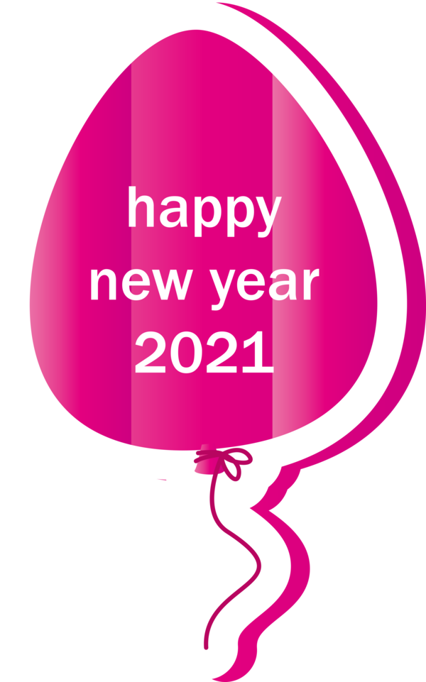 Transparent New Year Logo Font Line for Happy New Year for New Year