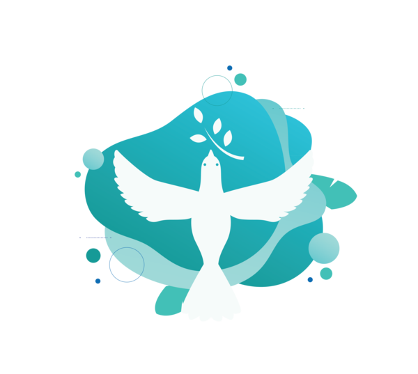 Transparent International Day of Peace Web banner Logo Text for World Peace Day for International Day Of Peace