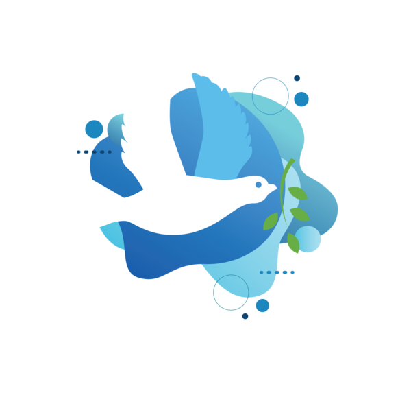 Transparent International Day of Peace Fish Logo Meter for World Peace Day for International Day Of Peace