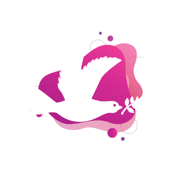 Transparent International Day of Peace Logo Birds Meter for World Peace Day for International Day Of Peace