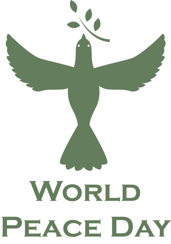 Transparent International Day of Peace Logo Beak Character for World Peace Day for International Day Of Peace