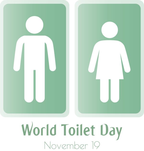 Transparent World Toilet Day Femininity Male for Toilet Day for World Toilet Day