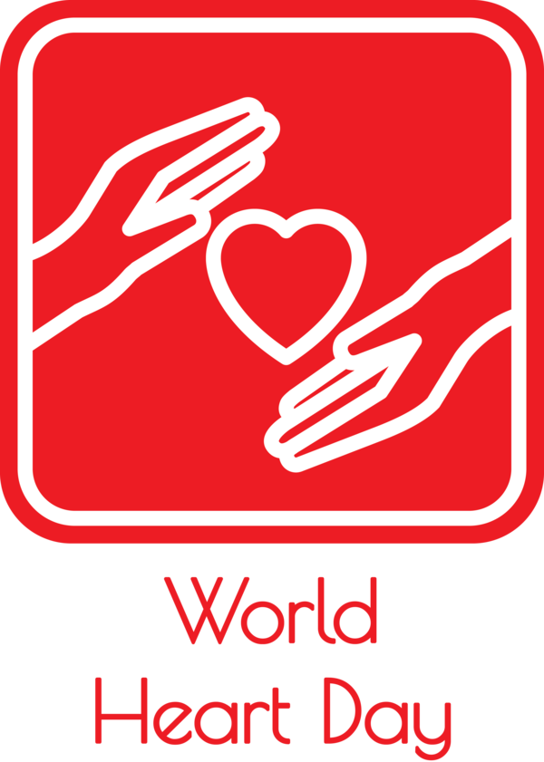 Transparent World Heart Day Logo Line Meter for Heart Day for World Heart Day