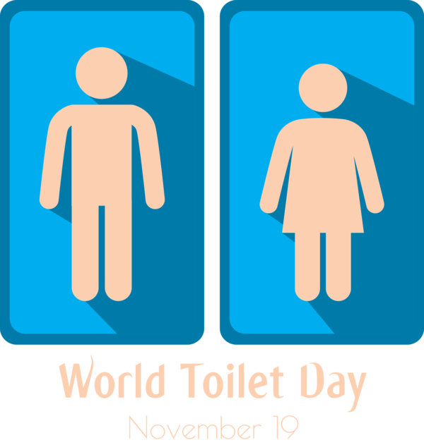 Transparent World Toilet Day Male Femininity for Toilet Day for World Toilet Day