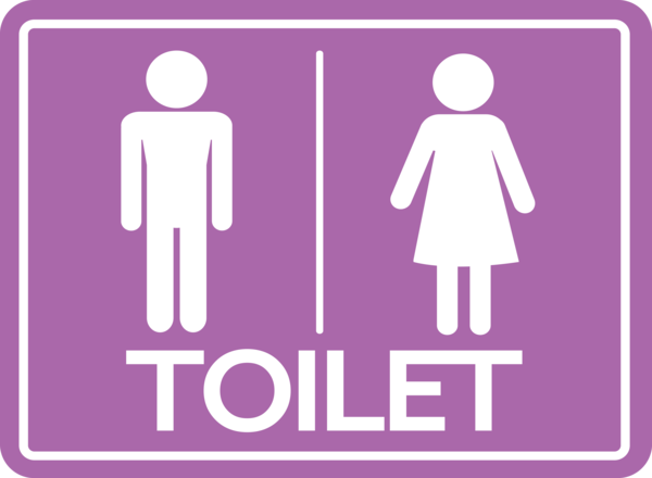 Transparent World Toilet Day Gender symbol Toilet Public toilet for Toilet Sign for World Toilet Day