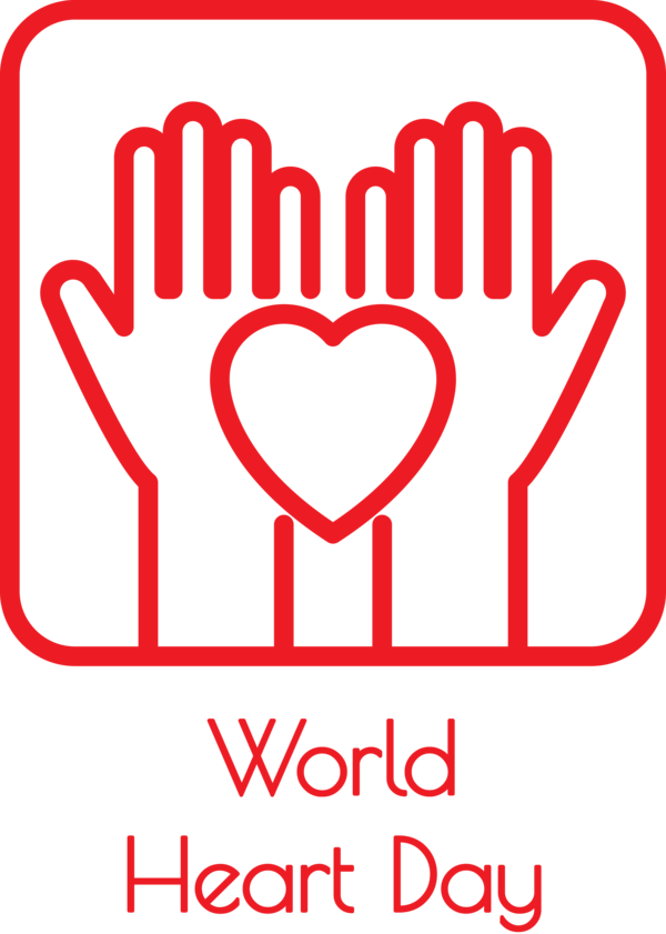 Transparent World Heart Day Icon Logo Symbol for Heart Day for World Heart Day