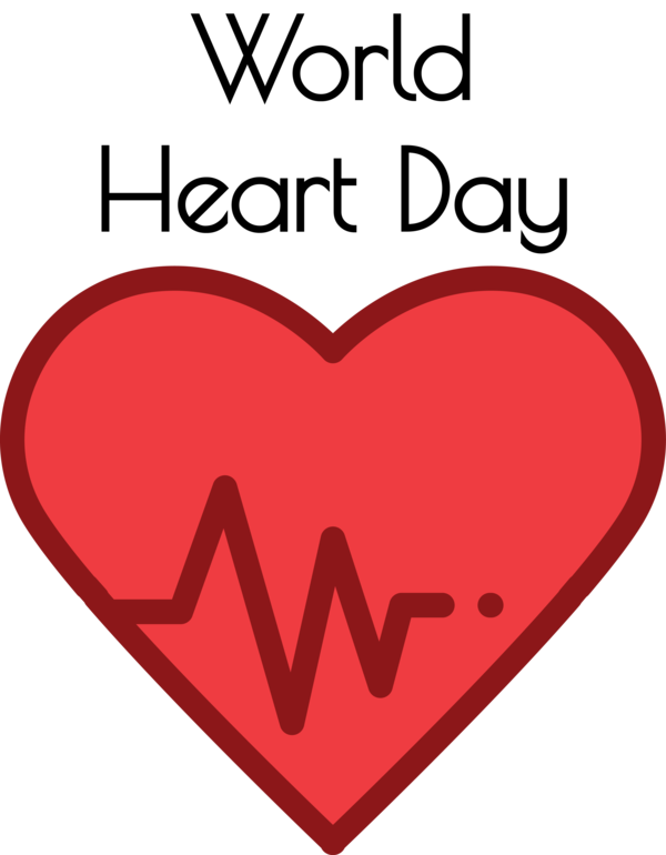 Transparent World Heart Day Logo Heart Meter for Heart Day for World Heart Day
