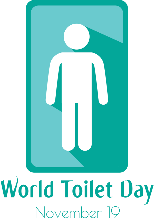 Transparent World Toilet Day Logo Font Meter for Toilet Day for World Toilet Day
