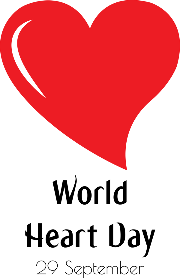 Transparent World Heart Day Logo Heart Valentine's Day for Heart Day for World Heart Day