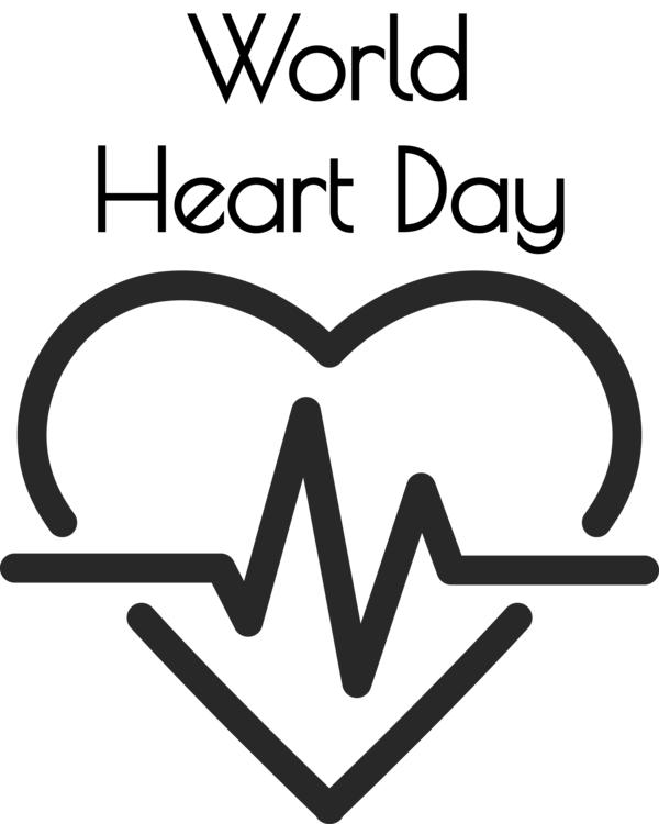 Transparent World Heart Day Angle Logo Line for Heart Day for World Heart Day
