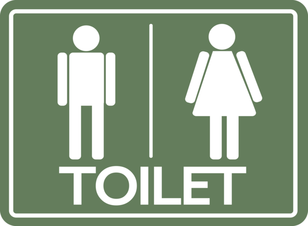 Transparent World Toilet Day Gender symbol Public toilet Toilet for Toilet Sign for World Toilet Day