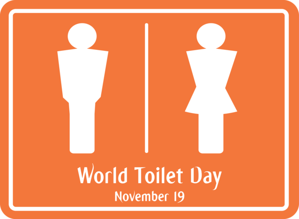 Transparent World Toilet Day Public toilet Symbol Toilet for Toilet Day for World Toilet Day