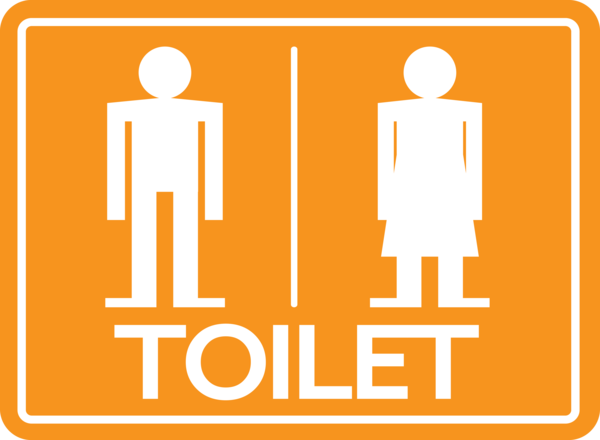 Transparent World Toilet Day Toilet Gender symbol Public toilet for Toilet Sign for World Toilet Day