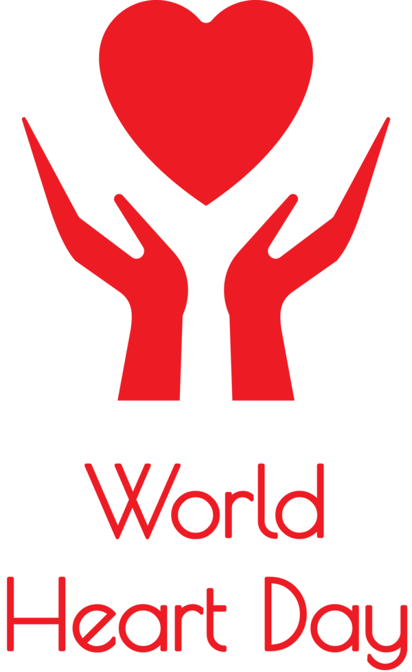 Transparent World Heart Day Logo Line for Heart Day for World Heart Day