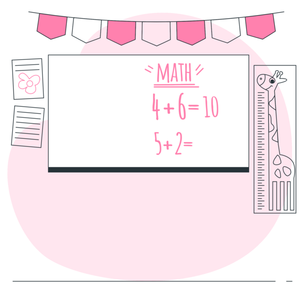 Transparent Back to School Design Mathematics Lesson for Classroom for Back To School
