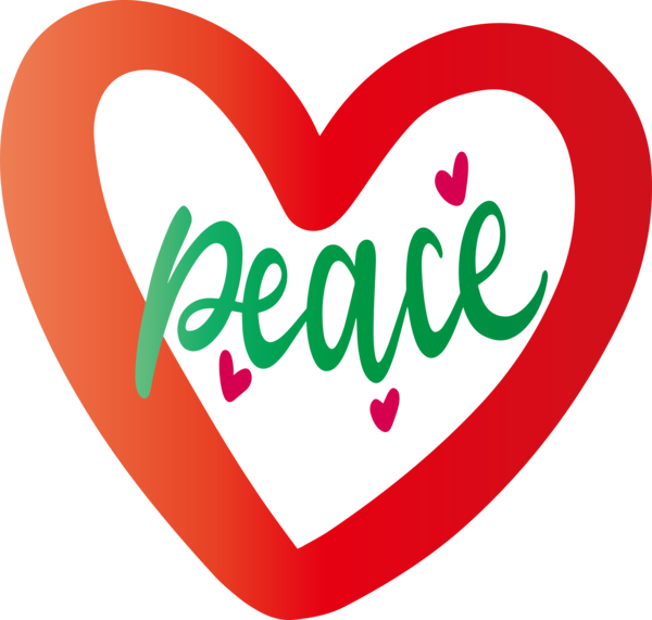 Transparent International Day of Peace Logo Valentine's Day Line for Make Peace Not War for International Day Of Peace