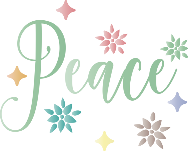 Transparent International Day of Peace Floral design Design Logo for Make Peace Not War for International Day Of Peace