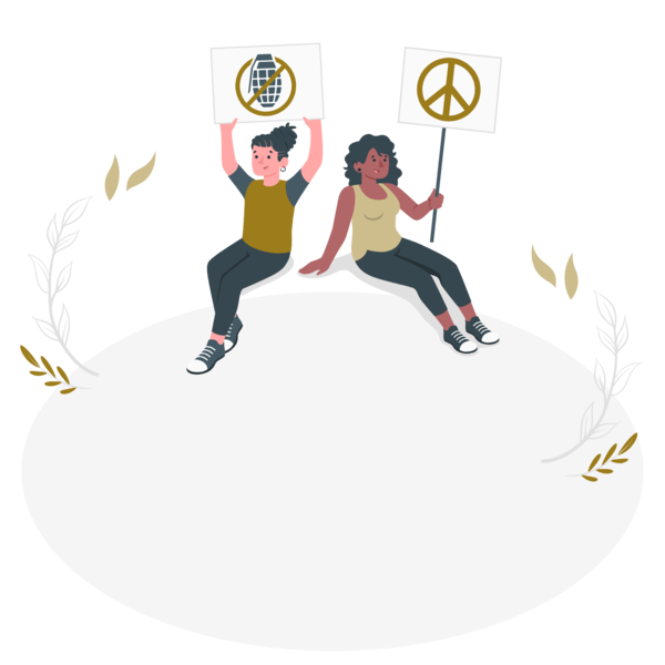 Transparent International Day of Peace Design Cartoon for Make Peace Not War for International Day Of Peace